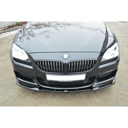 Накладка сплиттер на передний бампер на BMW 6 F06 Gran Coupe M-Pack